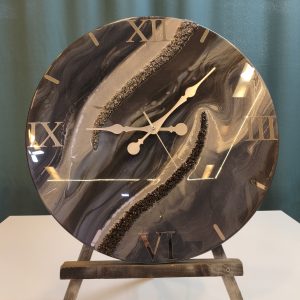 Meteor Yağmuru Epoksi Duvar Saati – 60 cm